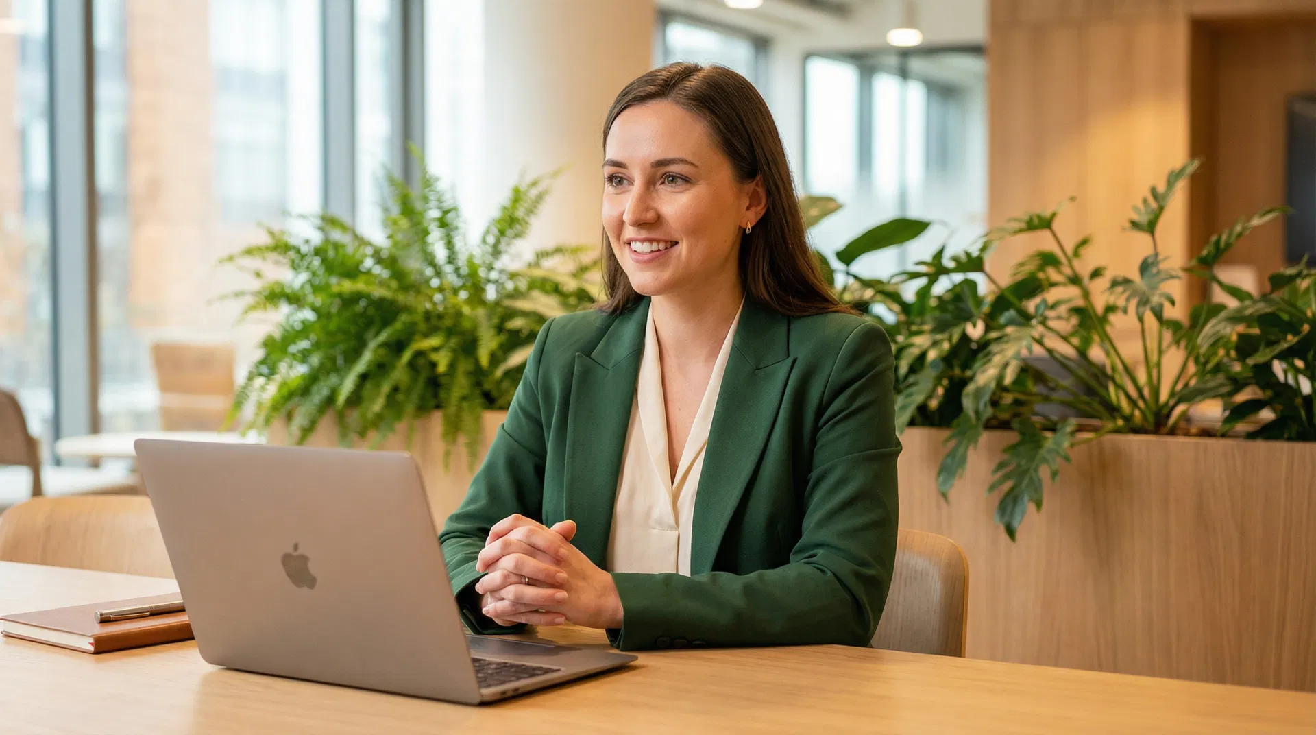 Professional preparing for career assessment with AI coaching